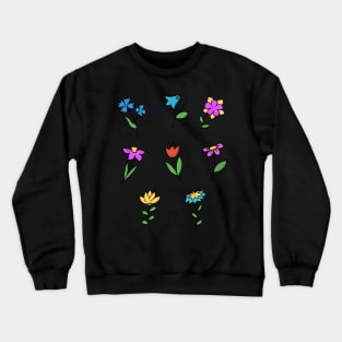 Hand Drawn Flowers clipart Crewneck Sweatshirt